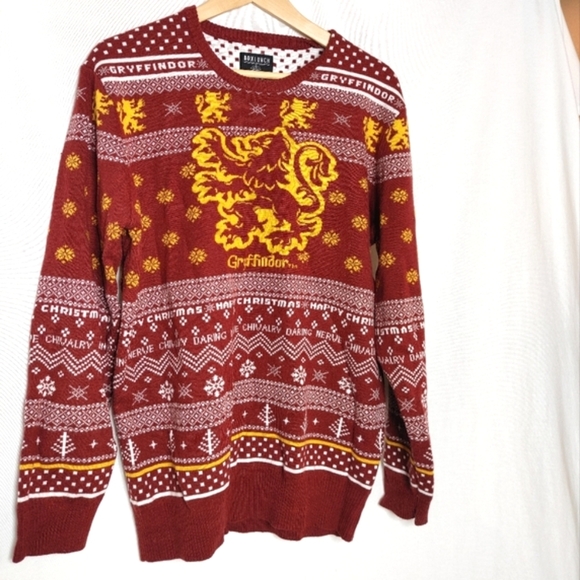 Harry Potter Box Lunch Griffindor Christmas Holiday Christmas Sweater‎ XL - Picture 4 of 8